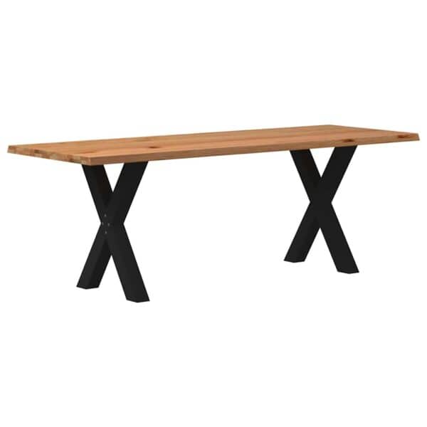 Eettafel Met Natuurlijke Rand Massief Eikenhout