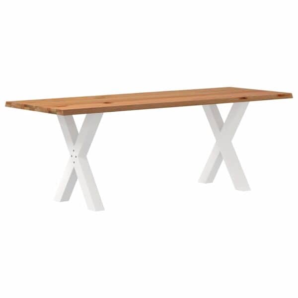 Eettafel Met Natuurlijke Rand Massief Eikenhout