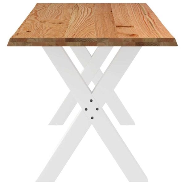 Eettafel Met Natuurlijke Rand Massief Eikenhout