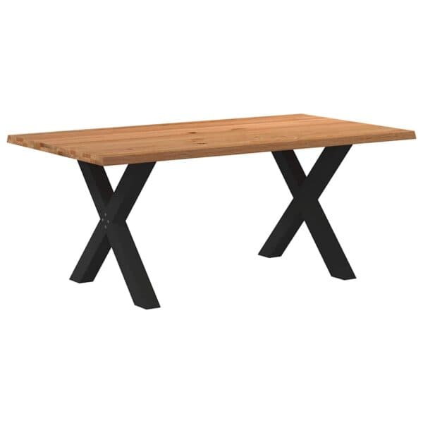 Eettafel Met Natuurlijke Rand Massief Eikenhout