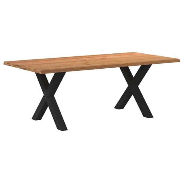 Eettafel Met Natuurlijke Rand Massief Eikenhout