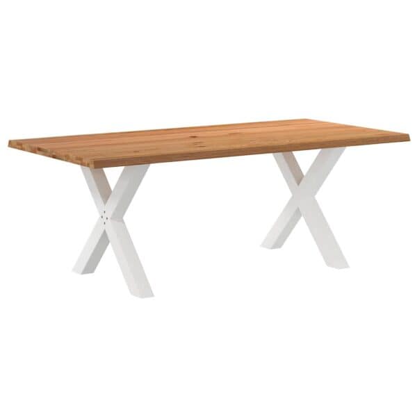 Eettafel Met Natuurlijke Rand Massief Eikenhout