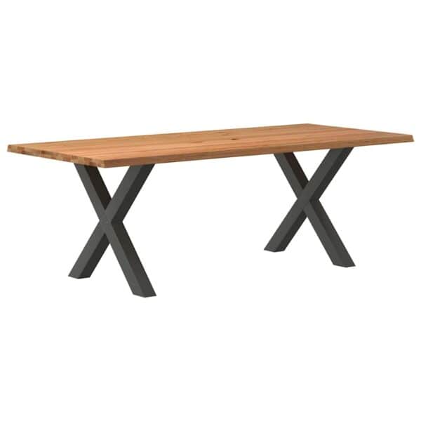 Eettafel Met Natuurlijke Rand Massief Eikenhout