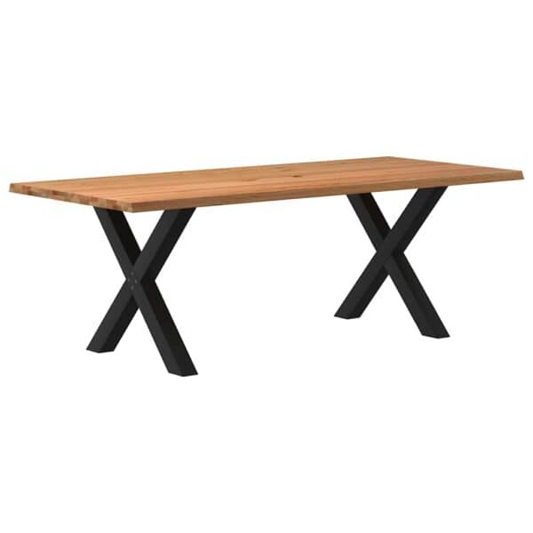 Eettafel Met Natuurlijke Rand Massief Eikenhout