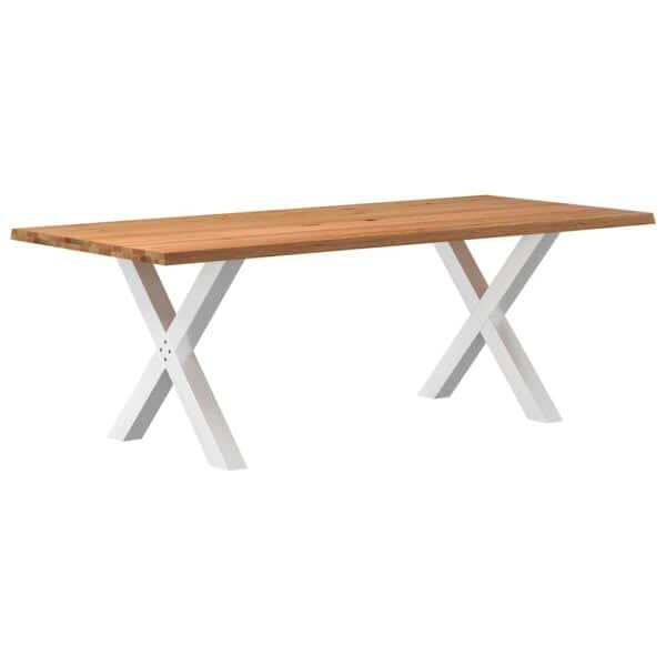 Eettafel Met Natuurlijke Rand Massief Eikenhout
