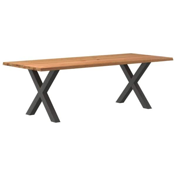 Eettafel Met Natuurlijke Rand Massief Eikenhout