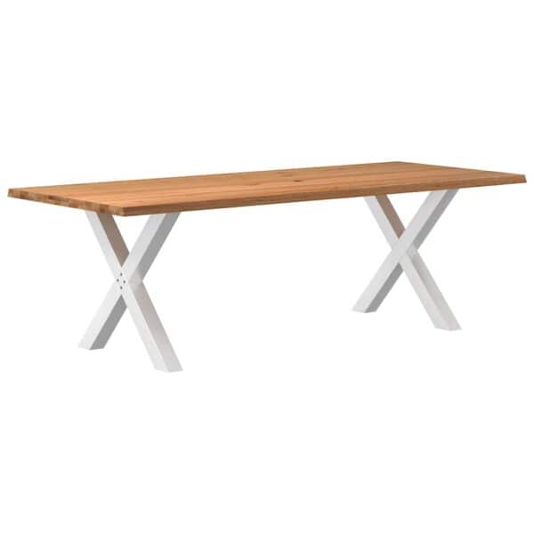 Eettafel Met Natuurlijke Rand Massief Eikenhout