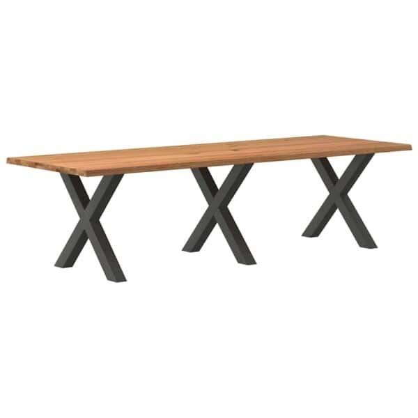 Eettafel Met Natuurlijke Rand Massief Eikenhout