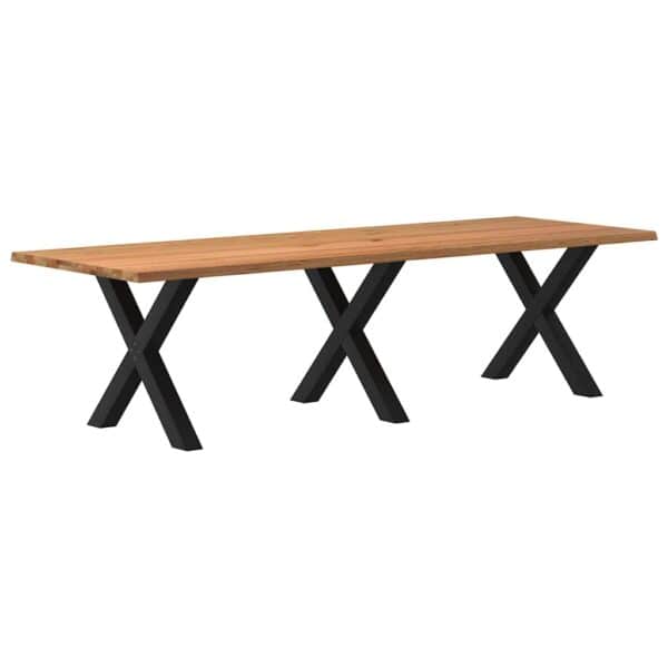 Eettafel Met Natuurlijke Rand Massief Eikenhout
