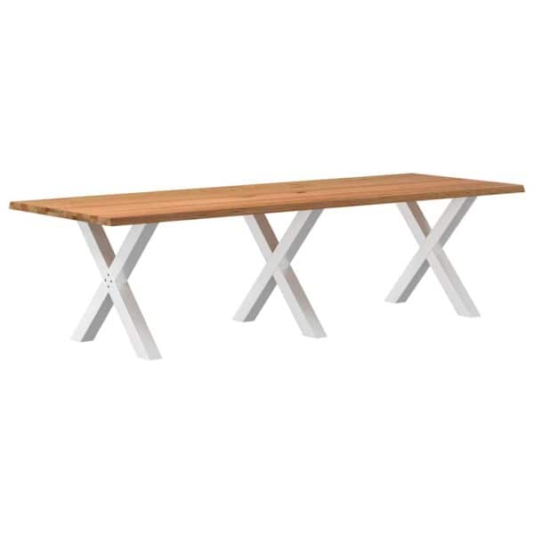 Eettafel Met Natuurlijke Rand Massief Eikenhout