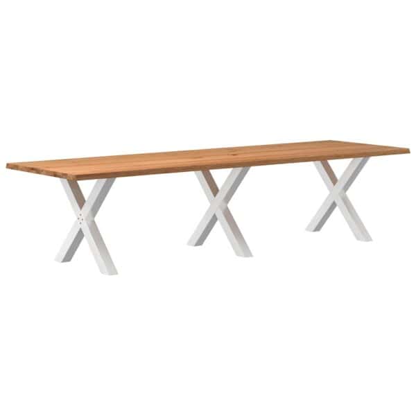 Eettafel Met Natuurlijke Rand Massief Eikenhout