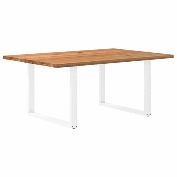 Eettafel Rechthoekig Massief Eikenhout Lichtbruin
