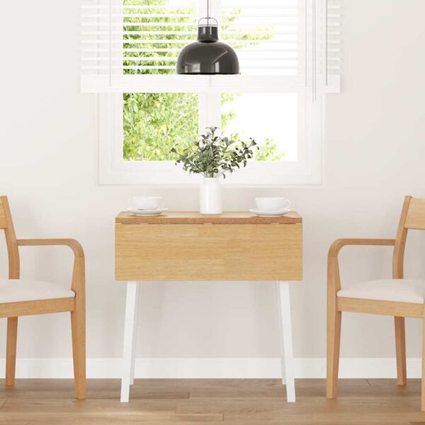 Eettafel Massief Hout Rubber