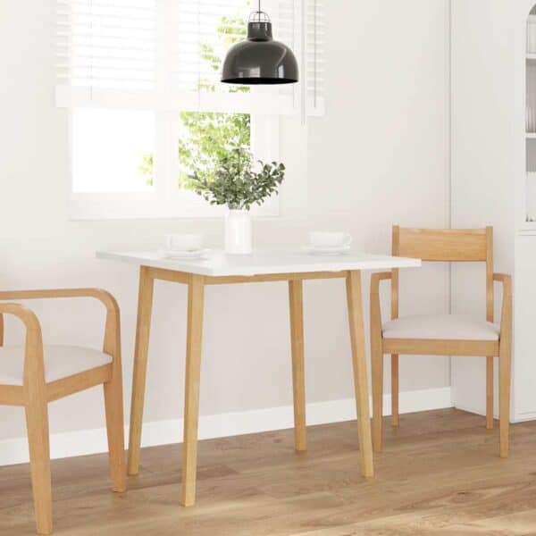 Eettafel Massief Hout Rubber