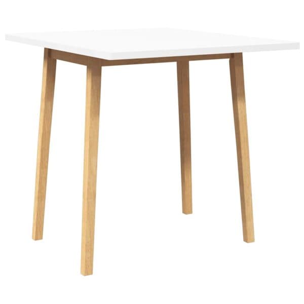 Eettafel Massief Hout Rubber
