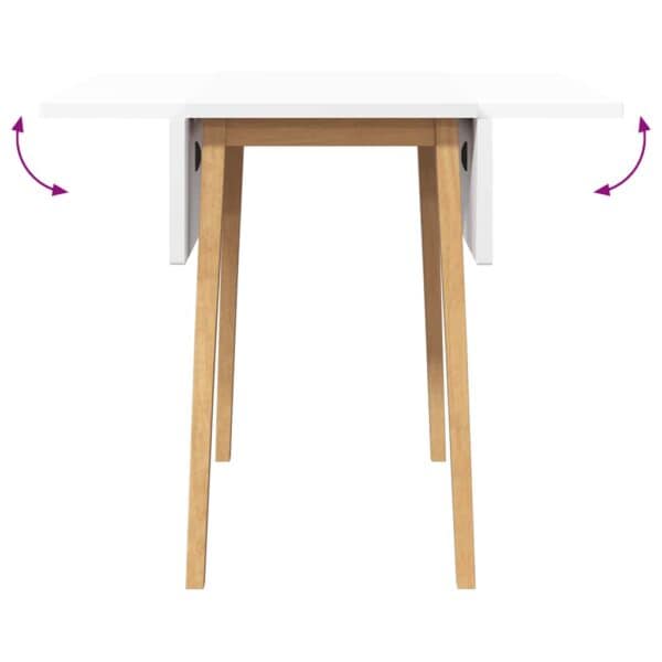 Eettafel Massief Hout Rubber