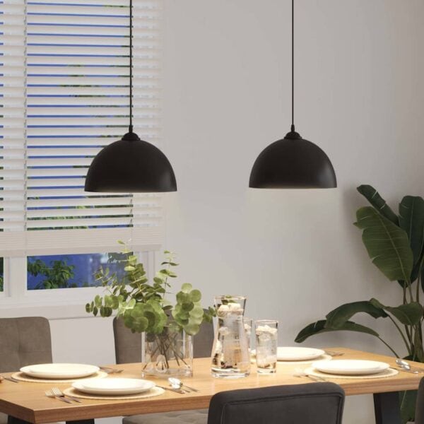 Hanglampen 2 St In Hoogte Verstelbaar E27 30 Cm Metaal