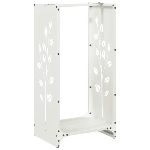 Brandhoutrek 40X30X80 Cm Koudgewalst Staal Wit