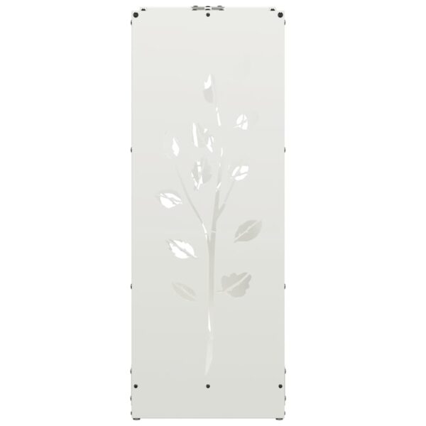 Brandhoutrek 40X30X80 Cm Koudgewalst Staal Wit