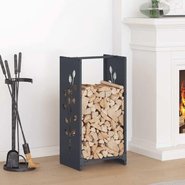 Brandhoutrek 40X30X80 Cm Koudgewalst Staal Antraciet