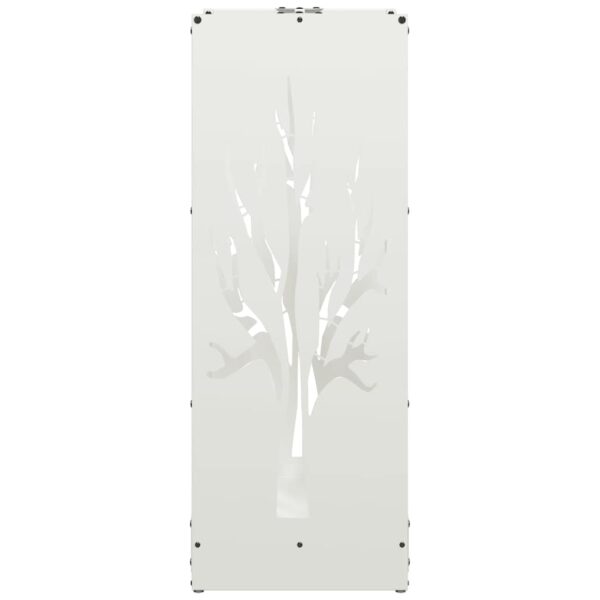 Brandhoutrek 40X30X80 Cm Koudgewalst Staal Wit