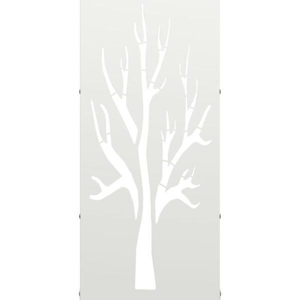 Brandhoutrek 40X30X80 Cm Koudgewalst Staal Wit