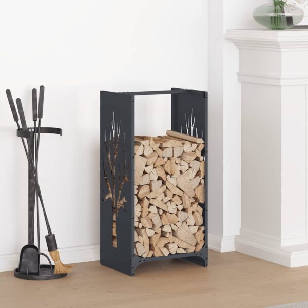 Brandhoutrek 40X30X80 Cm Koudgewalst Staal Antraciet
