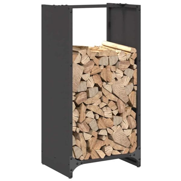 Brandhoutrek 40X30X80 Cm Koudgewalst Staal Zwart