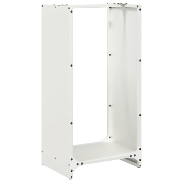 Brandhoutrek 40X30X80 Cm Koudgewalst Staal Wit