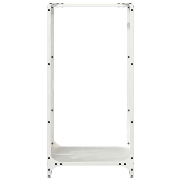 Brandhoutrek 40X30X80 Cm Koudgewalst Staal Wit