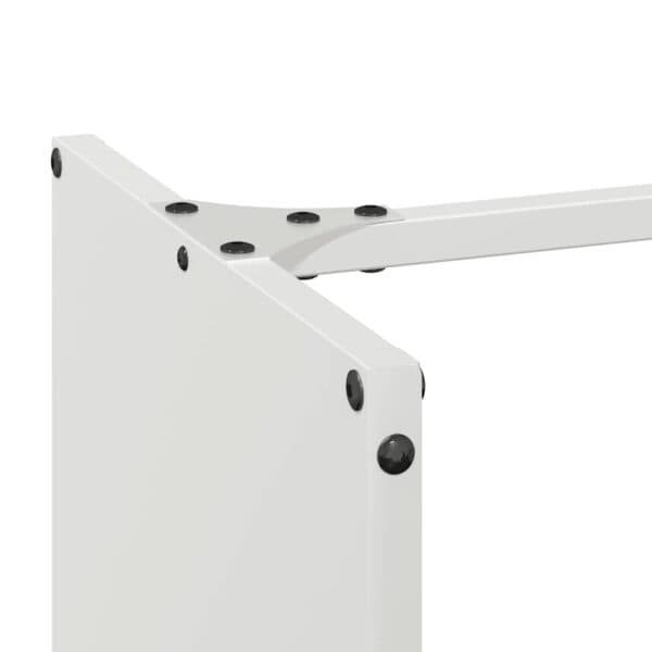 Brandhoutrek 40X30X80 Cm Koudgewalst Staal Wit