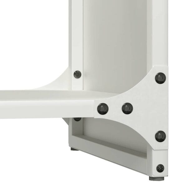 Brandhoutrek 40X30X80 Cm Koudgewalst Staal Wit