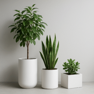Witte-plantenbakken-in-minimalistische-ontwerpen