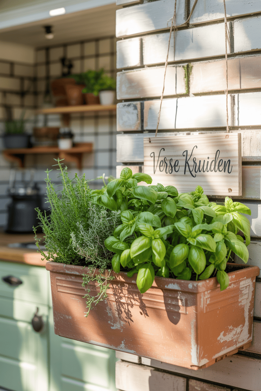 Muur plantenbak inspiratie