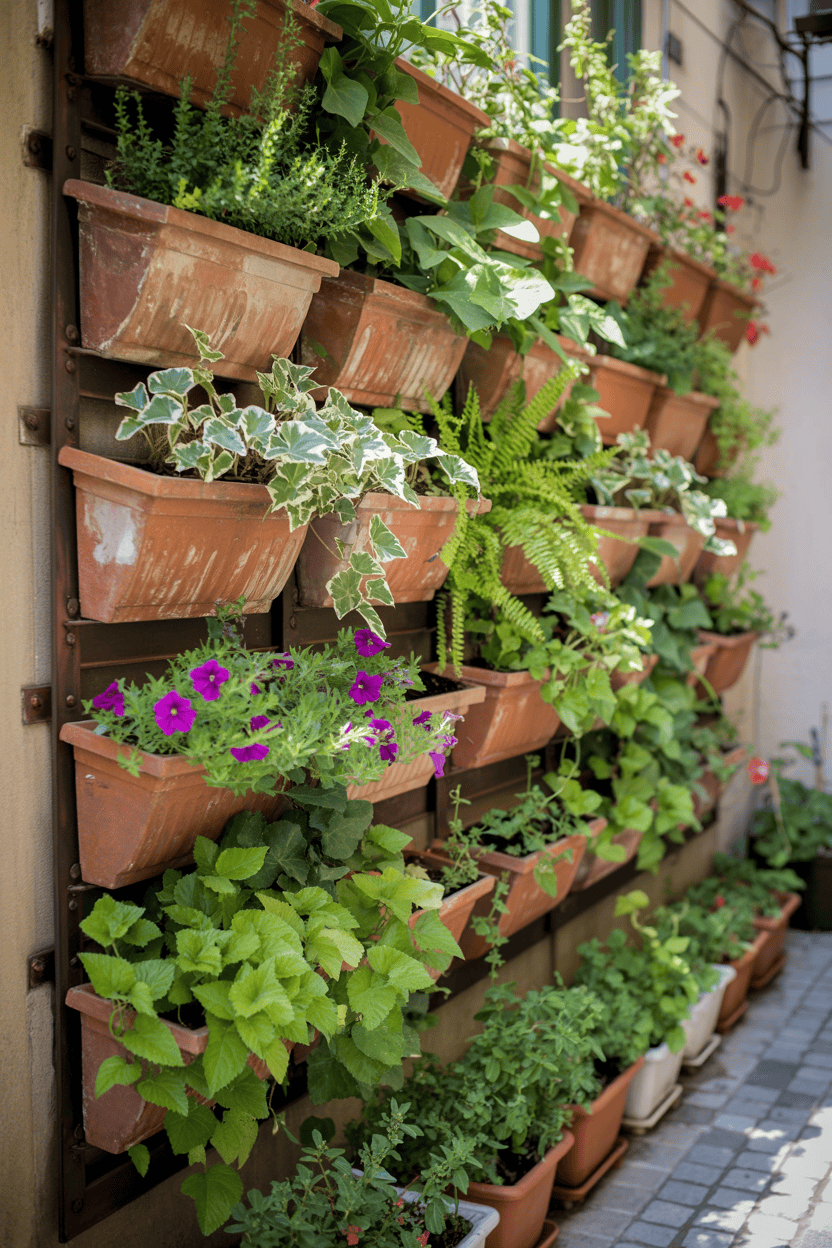 Muur plantenbak inspiratie