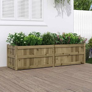houten plantenbak buiten